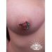 Piercing do bradavky chirurgická ocel HWKQ0004