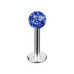 Piercing do brady - labreta se krystaly Swarovski®