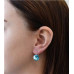 Stříbrné náušnice s krystaly Crystals from Swarovski® Light Turquoise