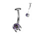 PUSH IN piercingu do pupíku TITAN
